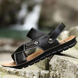 Men's Comfort Shoes Casual Outdoor Leather Breathable Rivet Sandals